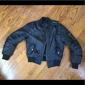 NEW Black Bomber Jacket